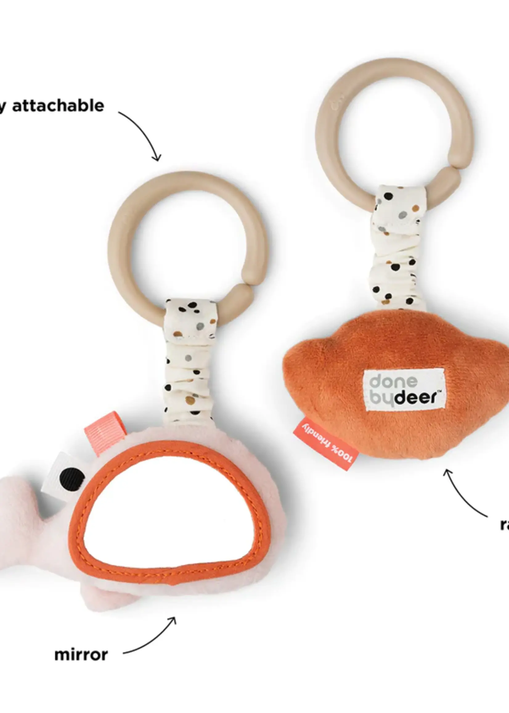 DonebyDeer Donebydeer - Hanging activity toy 2 pcs - Wally powder