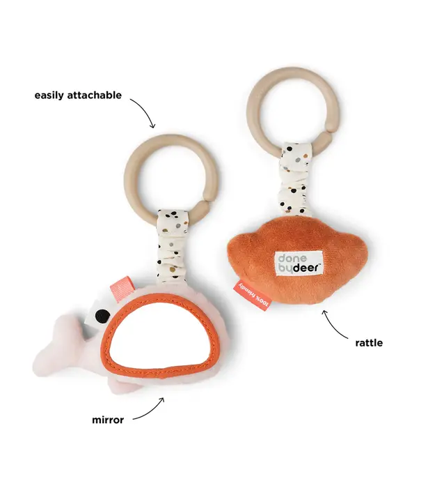 DonebyDeer Donebydeer - Hanging activity toy 2 pcs - Wally powder