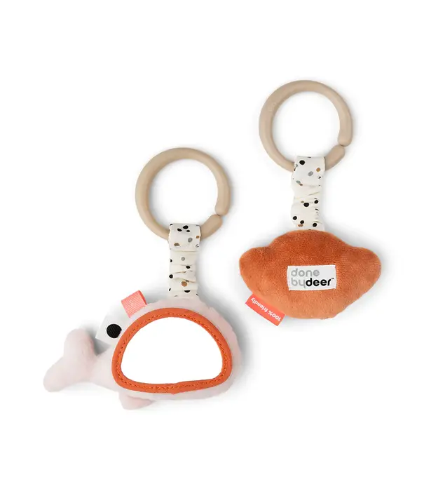 DonebyDeer Donebydeer - Hanging activity toy 2 pcs - Wally powder