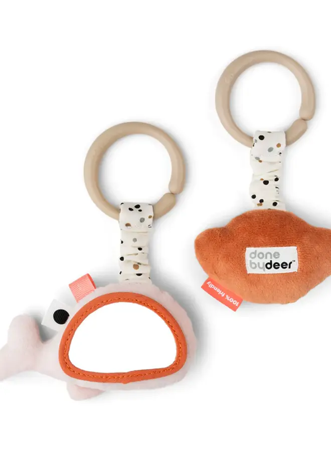 Donebydeer - Hanging activity toy 2 pcs - Wally powder