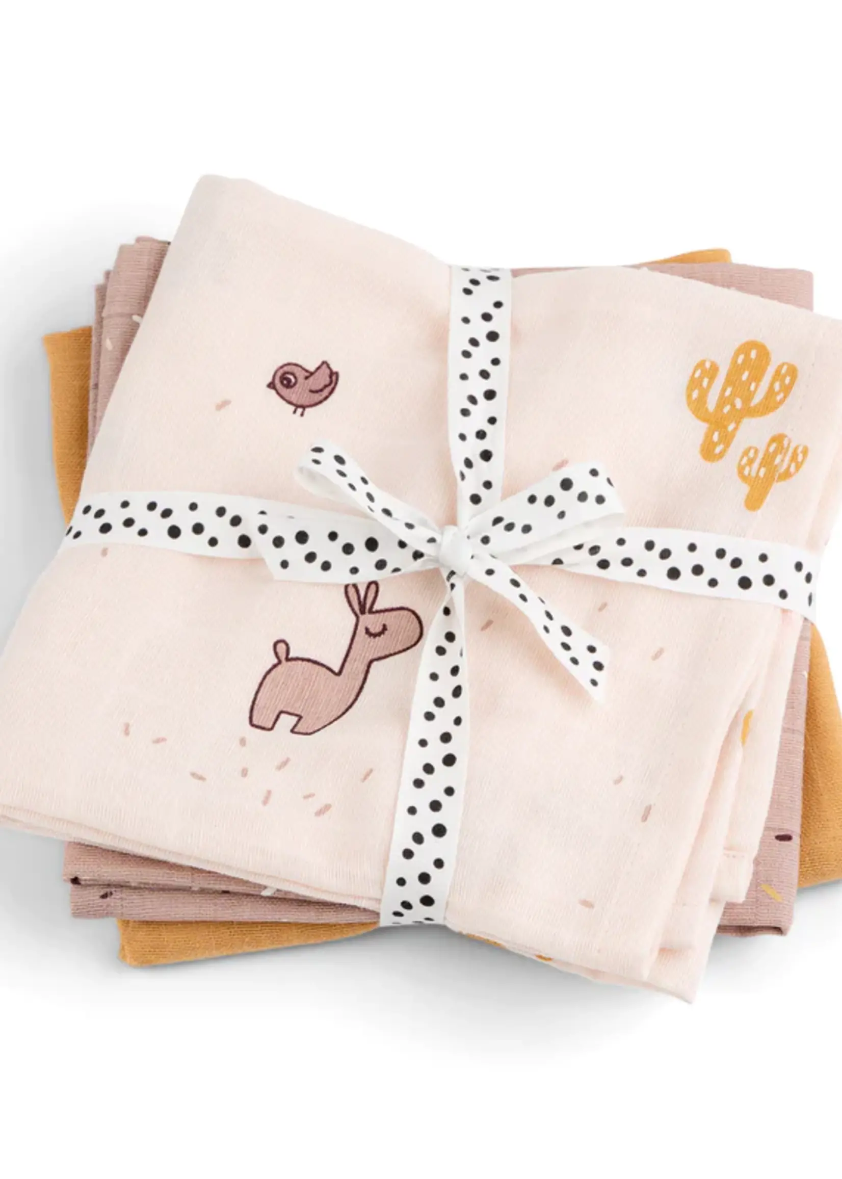 DonebyDeer Donebydeer - Burp cloth 3-pack GOTS Lallee Powder