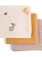 DonebyDeer Donebydeer - Burp cloth 3-pack GOTS Lallee Powder