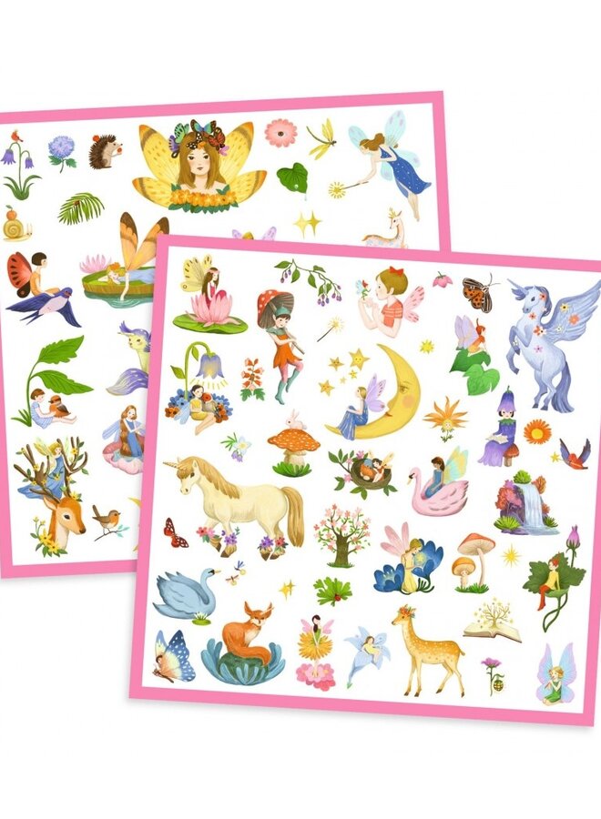 Djeco - metallic stickers - Fantasie