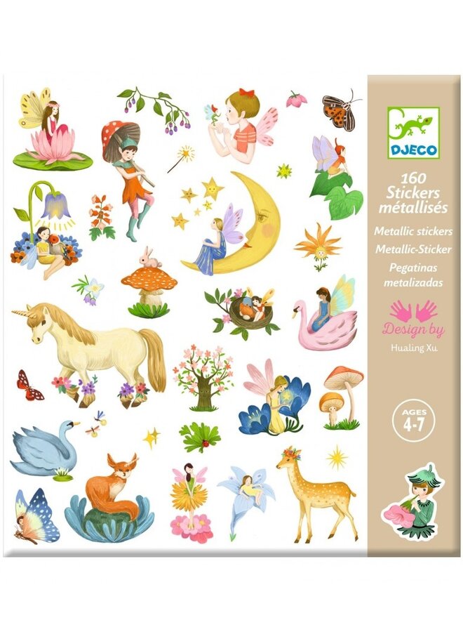 Djeco - metallic stickers - Fantasie
