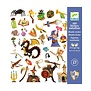 Djeco - metallic stickers - Middeleeuwse fantasie wereld