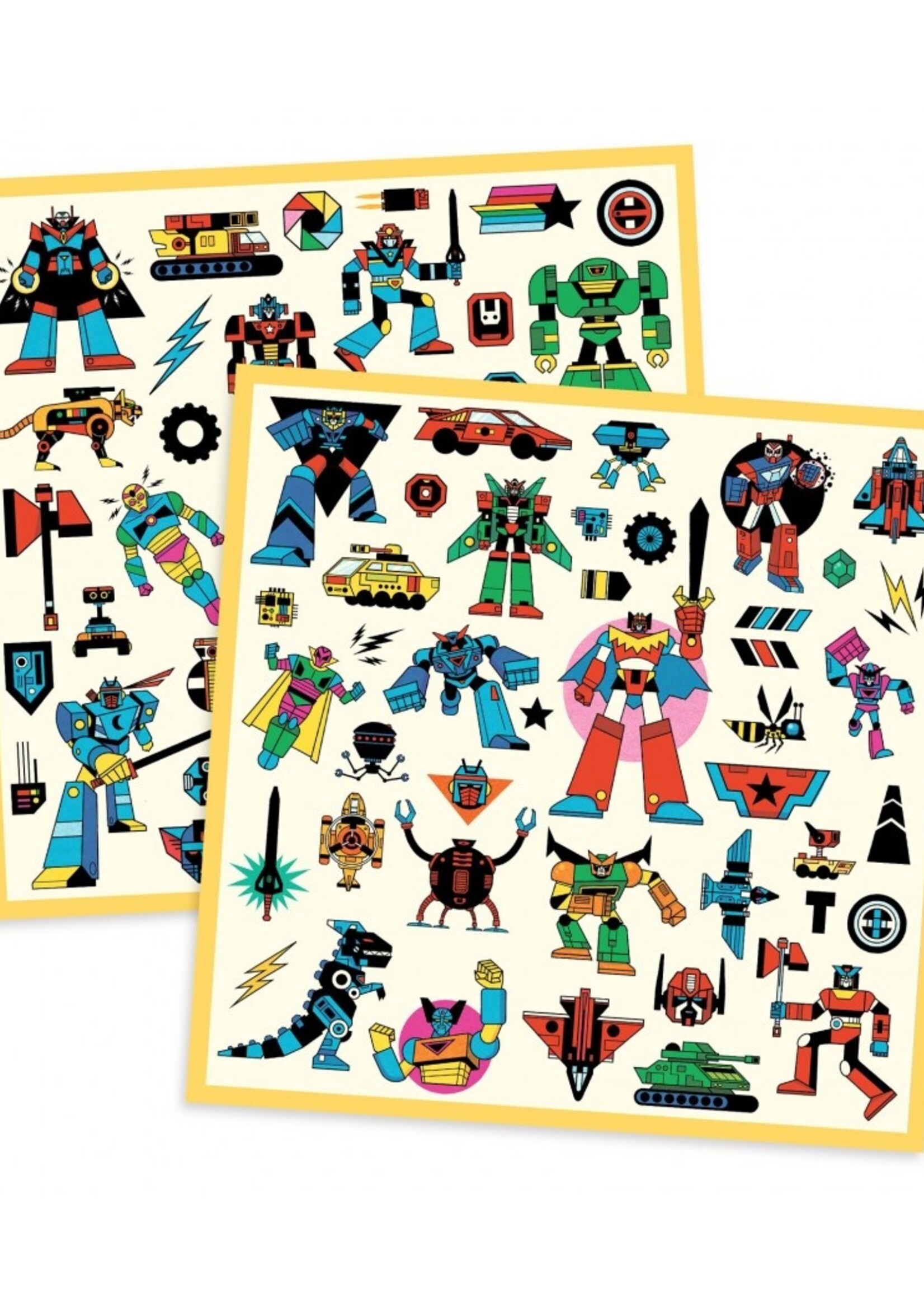Djeco Djeco - metallic stickers - Robots