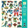 Djeco - metallic stickers - Robots