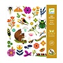 Djeco - Papieren stickers - Dieren uit de tuin