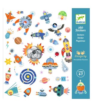 Djeco - Papieren stickers - Ruimte