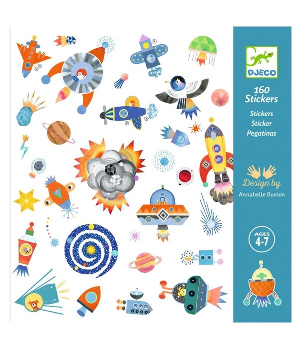Djeco Djeco - Papieren stickers - Ruimte