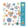 Djeco - Papieren stickers - Ruimte