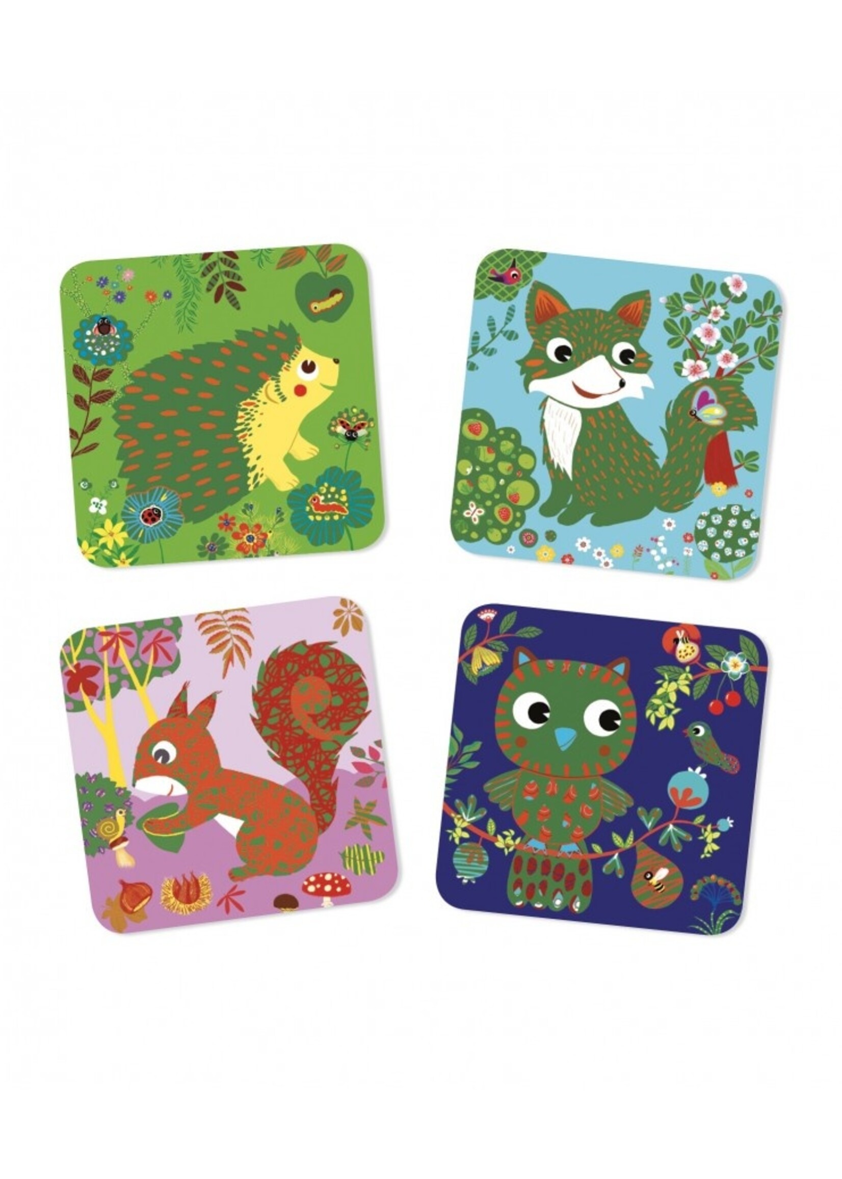 Djeco Djeco - Scratch cards for little ones - Bosdieren