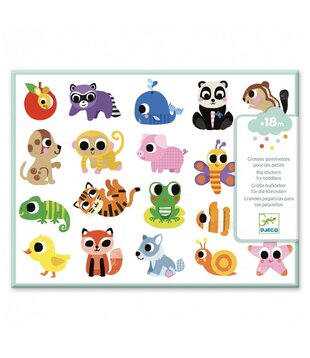 Djeco - Grote stickers -baby dieren