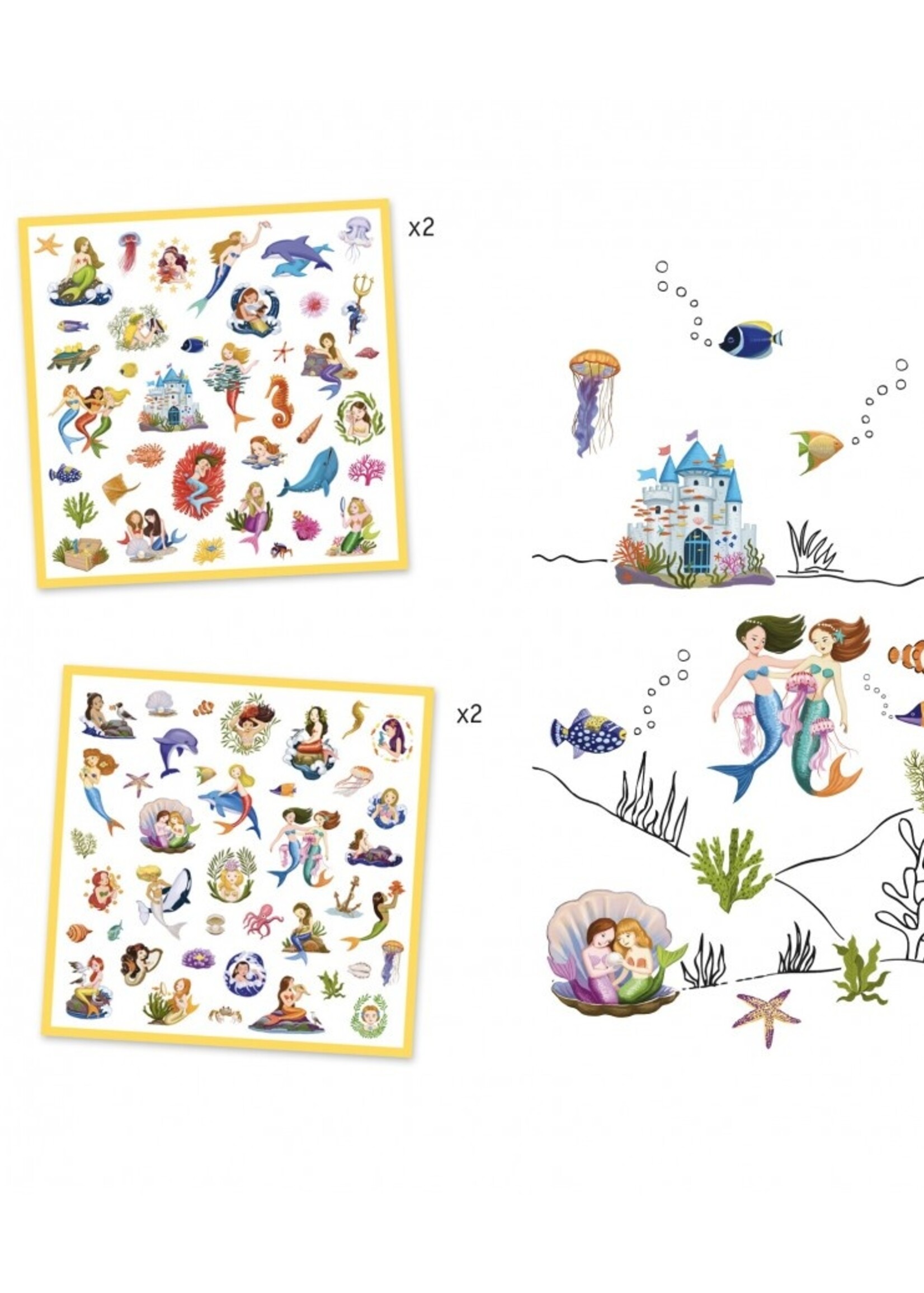 Djeco Djeco - Stickers - Zeemeermin