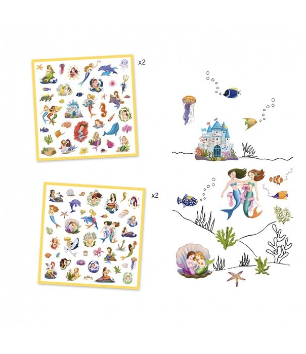 Djeco Djeco - Stickers - Zeemeermin