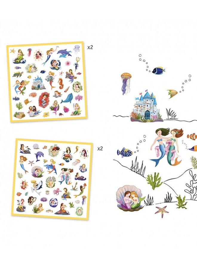 Djeco - Stickers - Zeemeermin