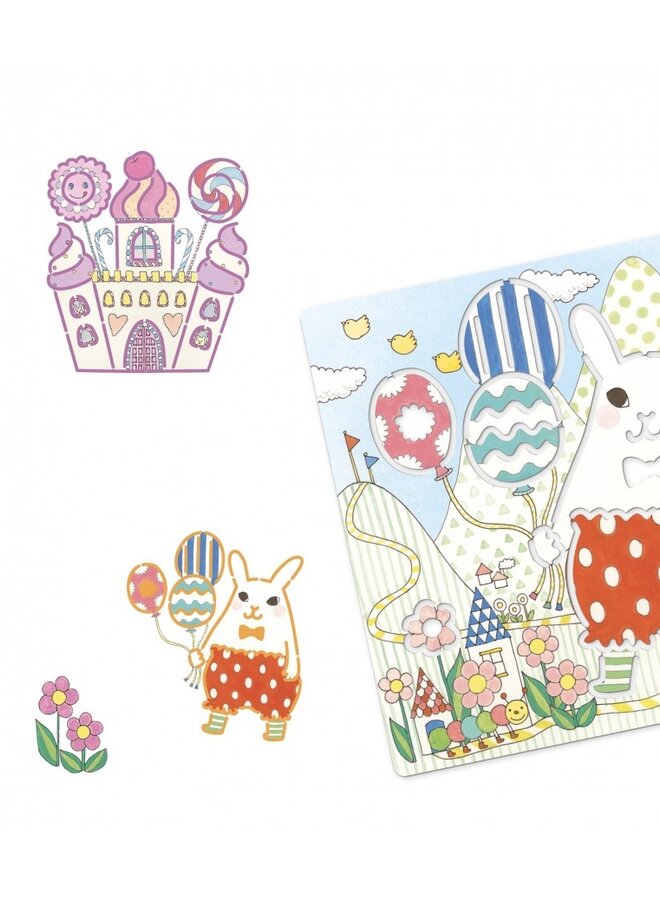 Djeco - Sjabloon - Kawailand