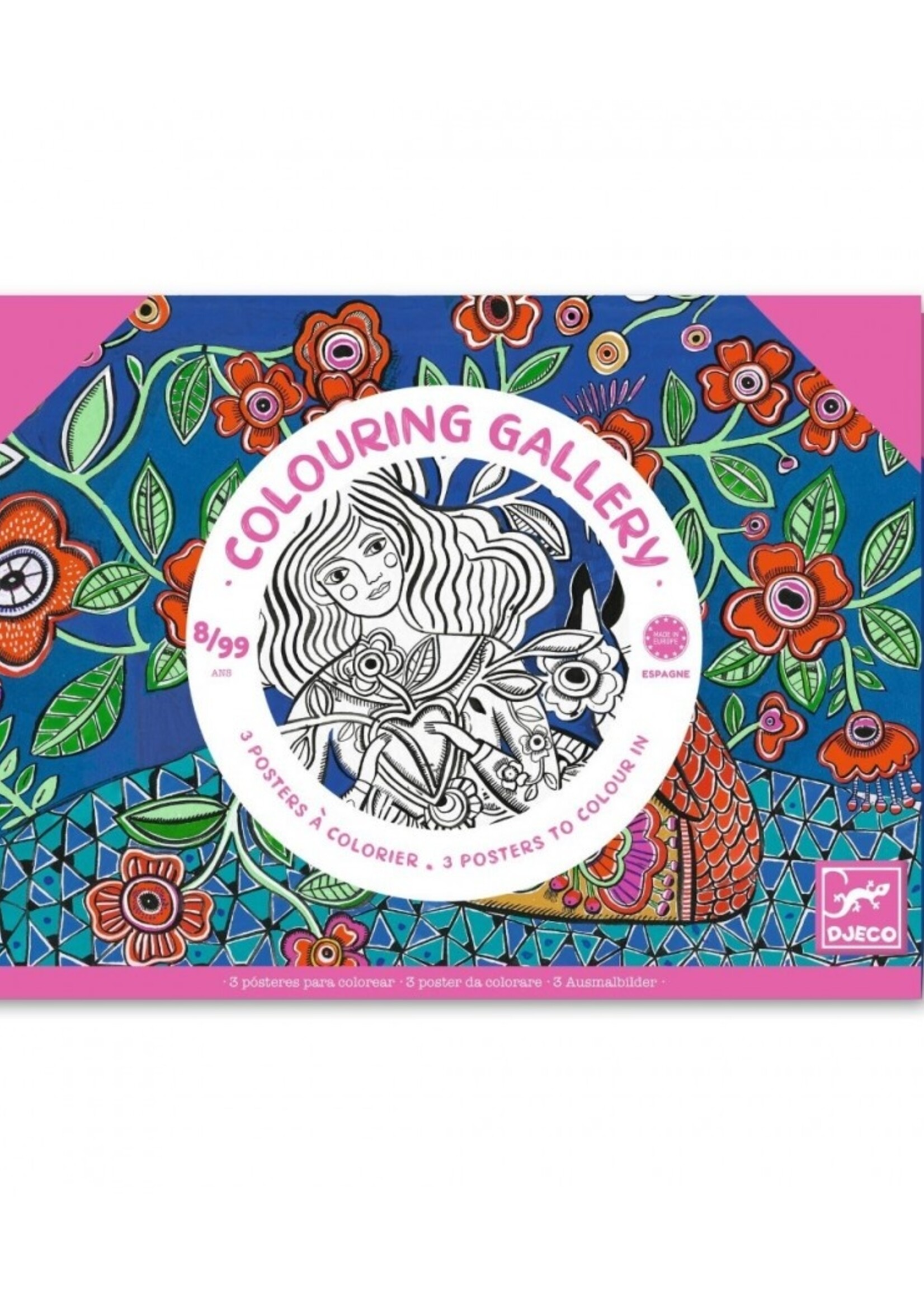Djeco Djeco - Colouring Gallery - Blooms