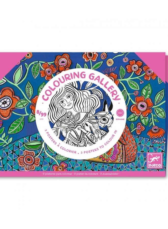Djeco - Colouring Gallery - Blooms