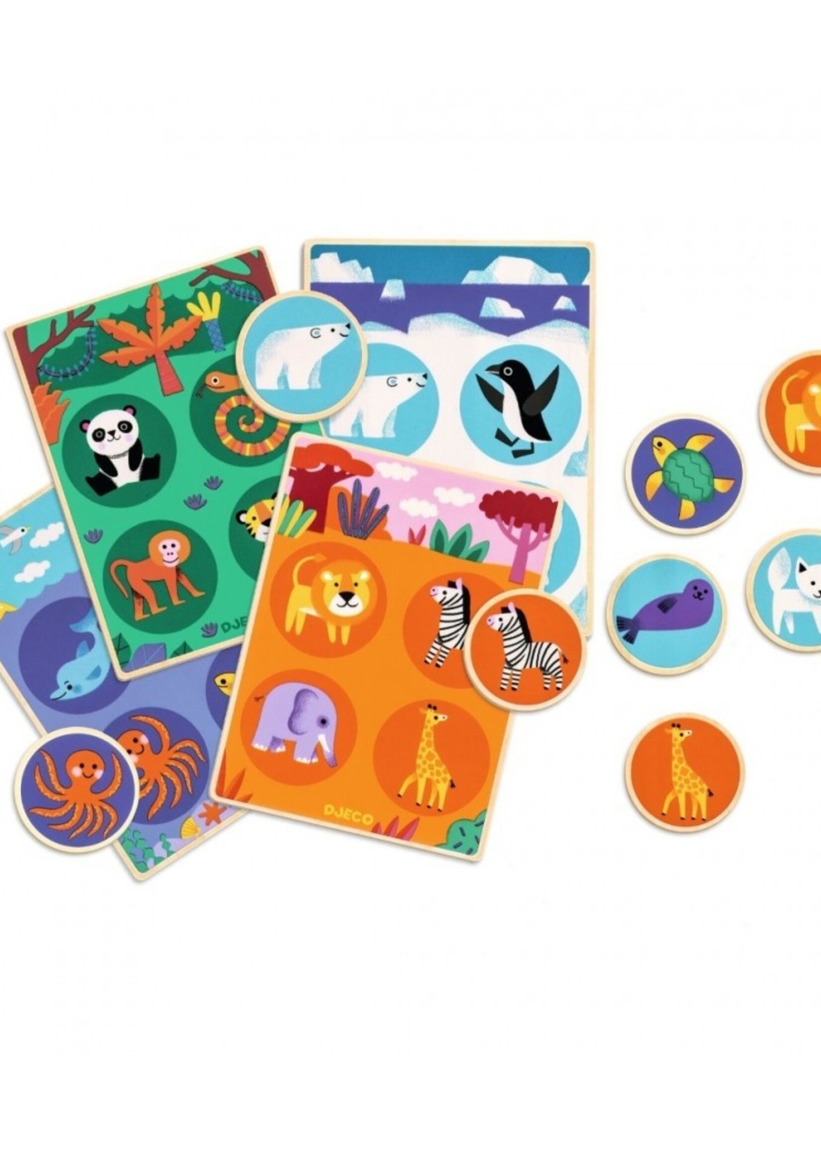 Djeco Djeco - Loto wood - Animals