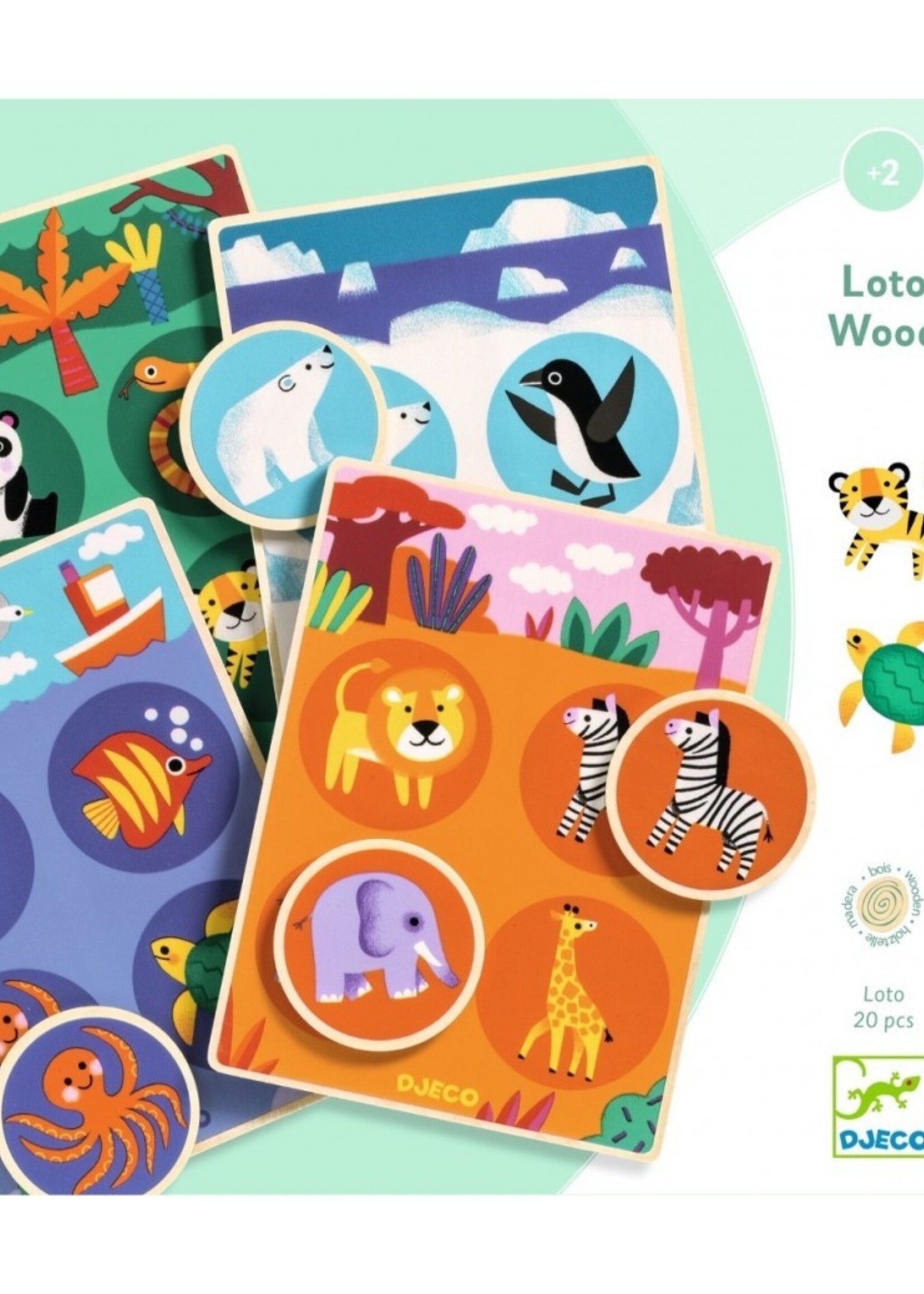 Djeco Djeco - Loto wood - Animals