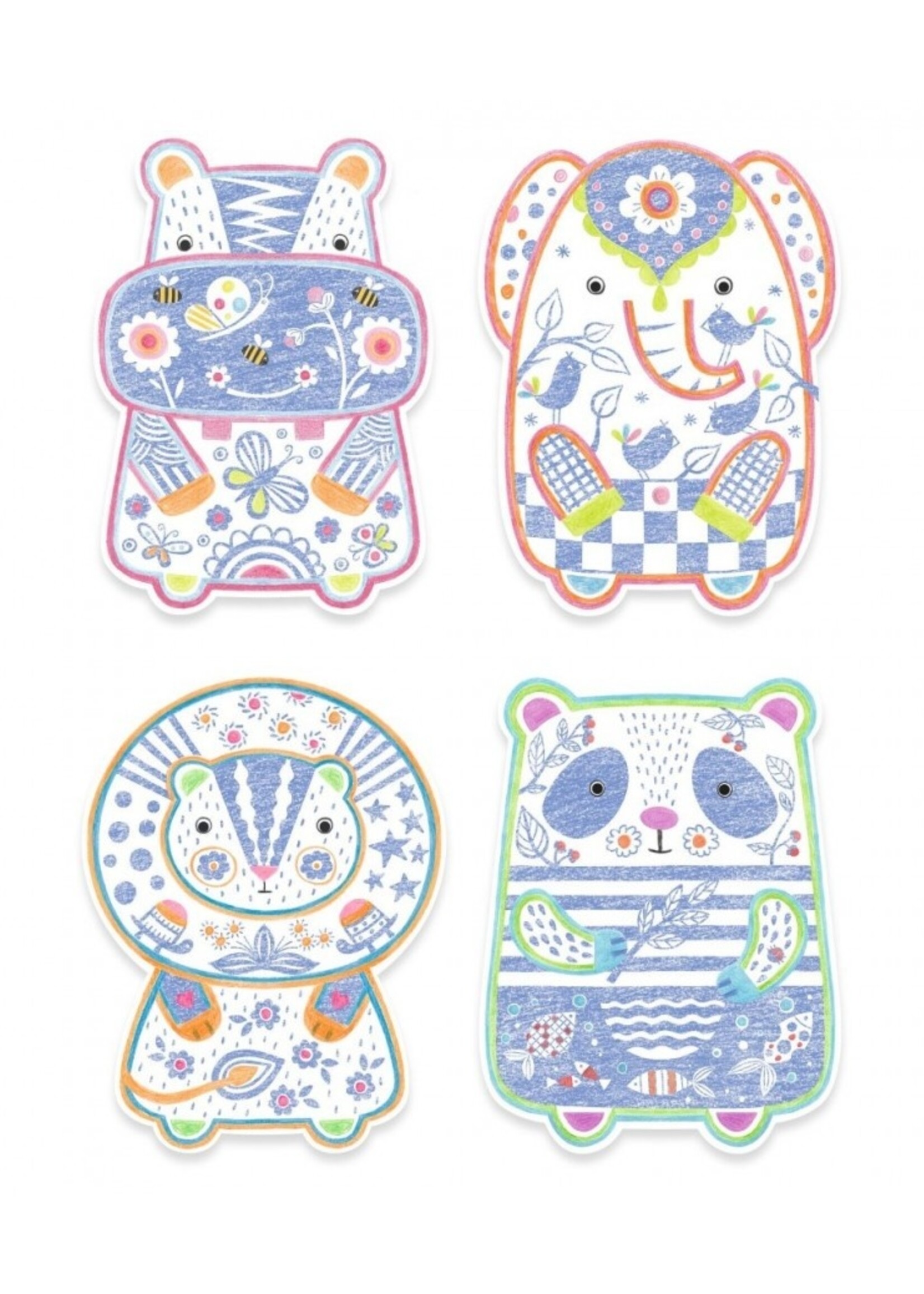 Djeco Djeco - Magic Colouring - Wild animals