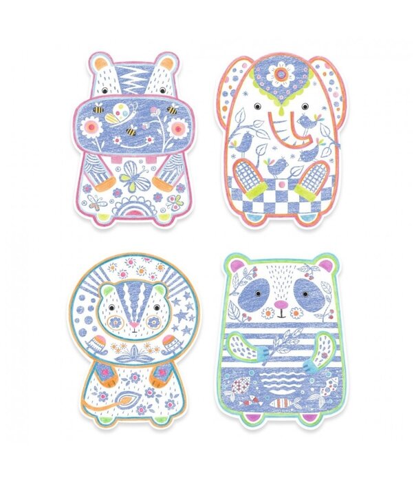 Djeco Djeco - Magic Colouring - Wild animals
