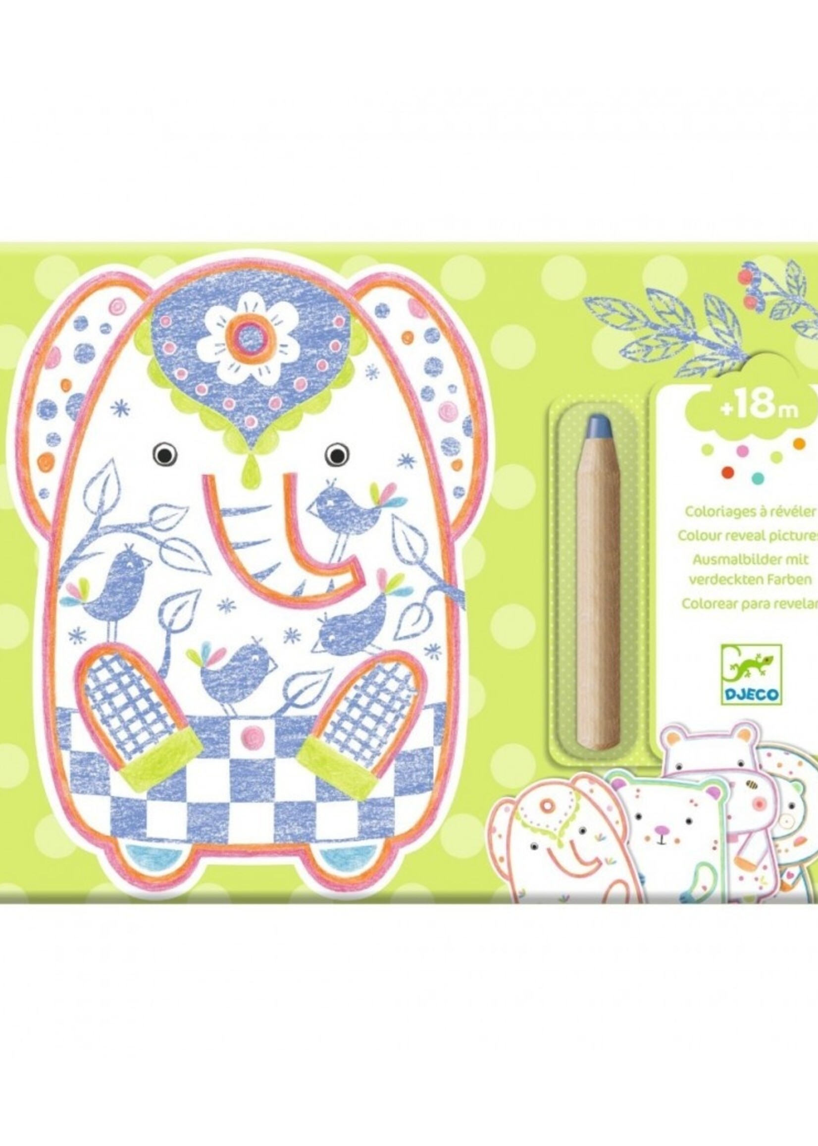 Djeco Djeco - Magic Colouring - Wild animals