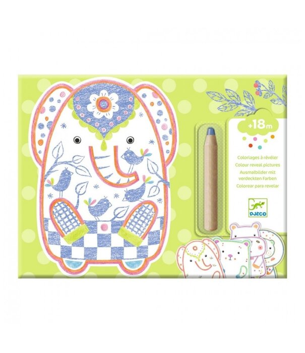 Djeco Djeco - Magic Colouring - Wild animals