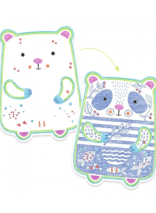 Djeco - Magic Colouring - Wild animals