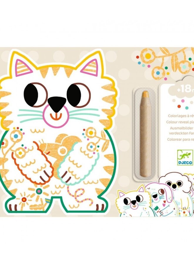 Djeco - Magic colouring - Domenestic animals
