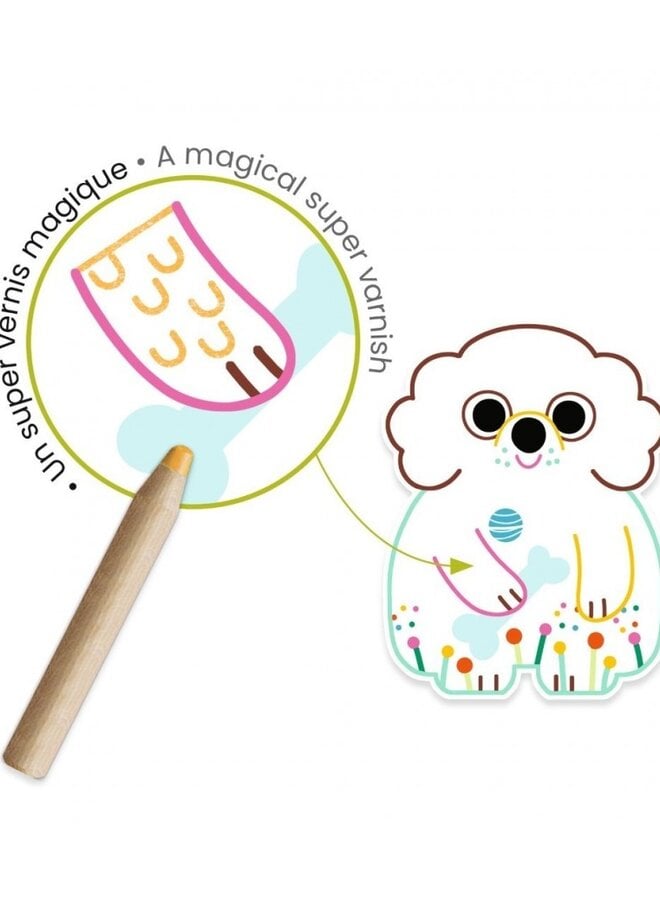 Djeco - Magic colouring - Domenestic animals