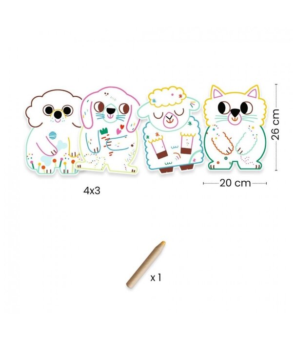 Djeco Djeco - Magic colouring - Domenestic animals
