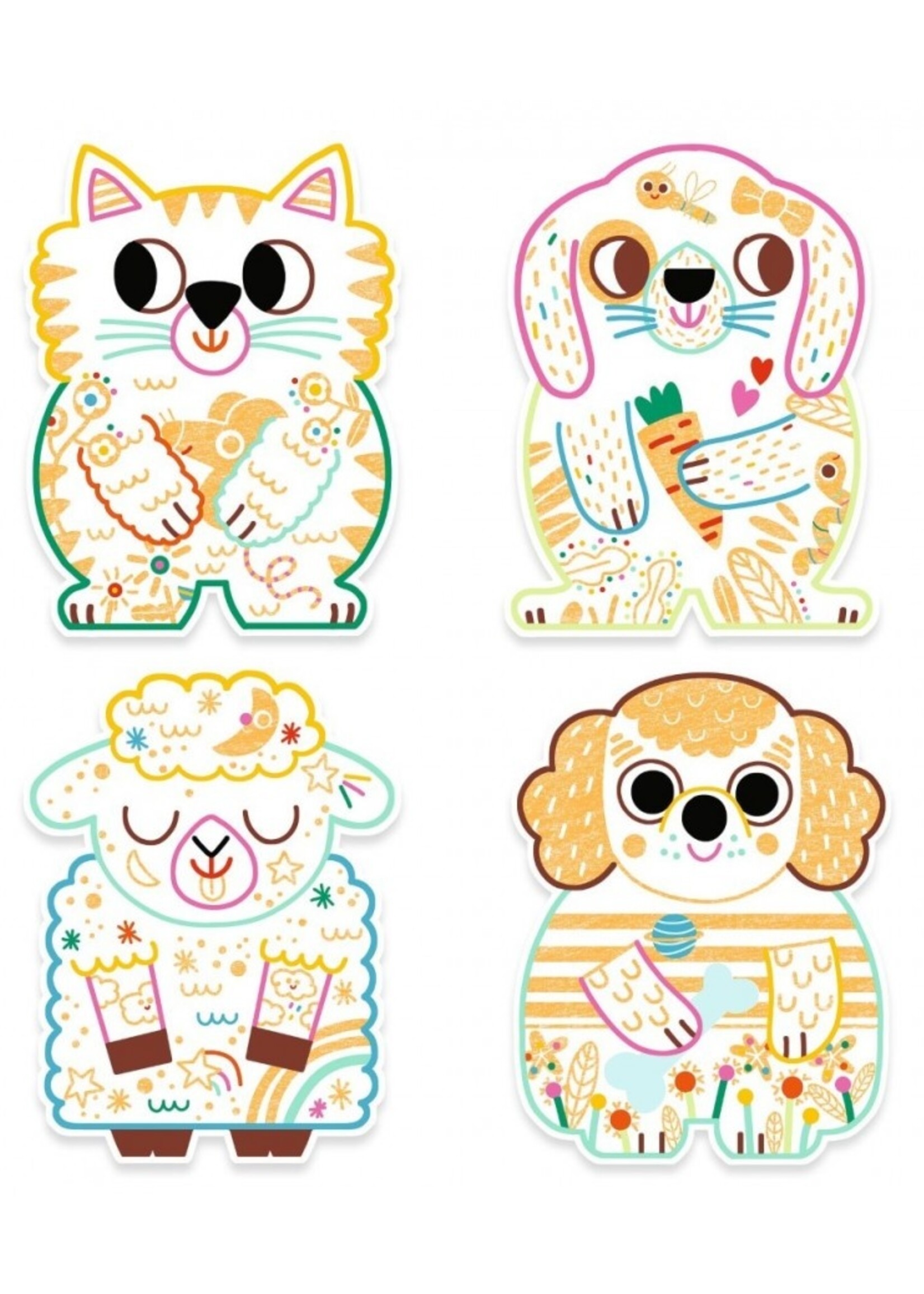 Djeco Djeco - Magic colouring - Domenestic animals
