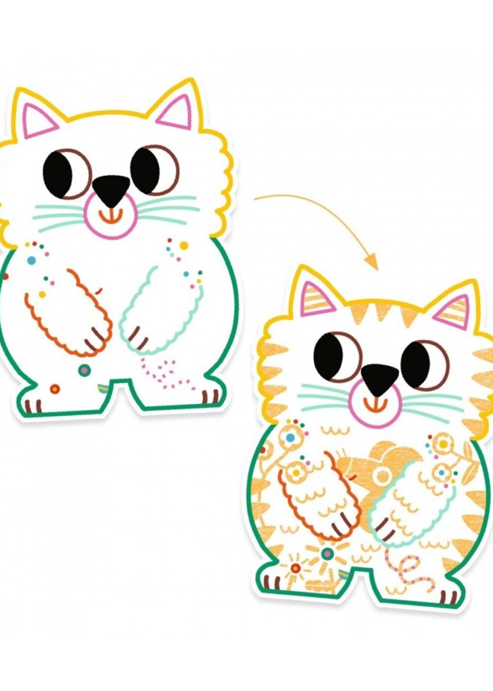 Djeco Djeco - Magic colouring - Domenestic animals