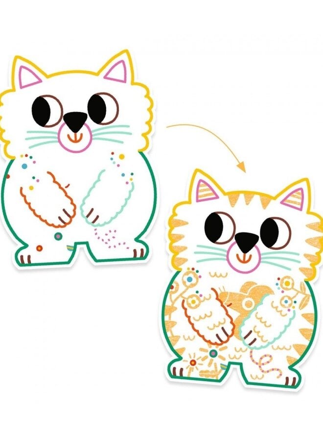 Djeco - Magic colouring - Domenestic animals