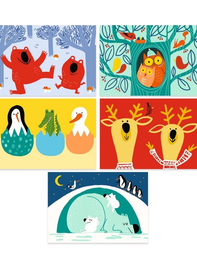 Djeco - Scratch cards for little ones - Animals