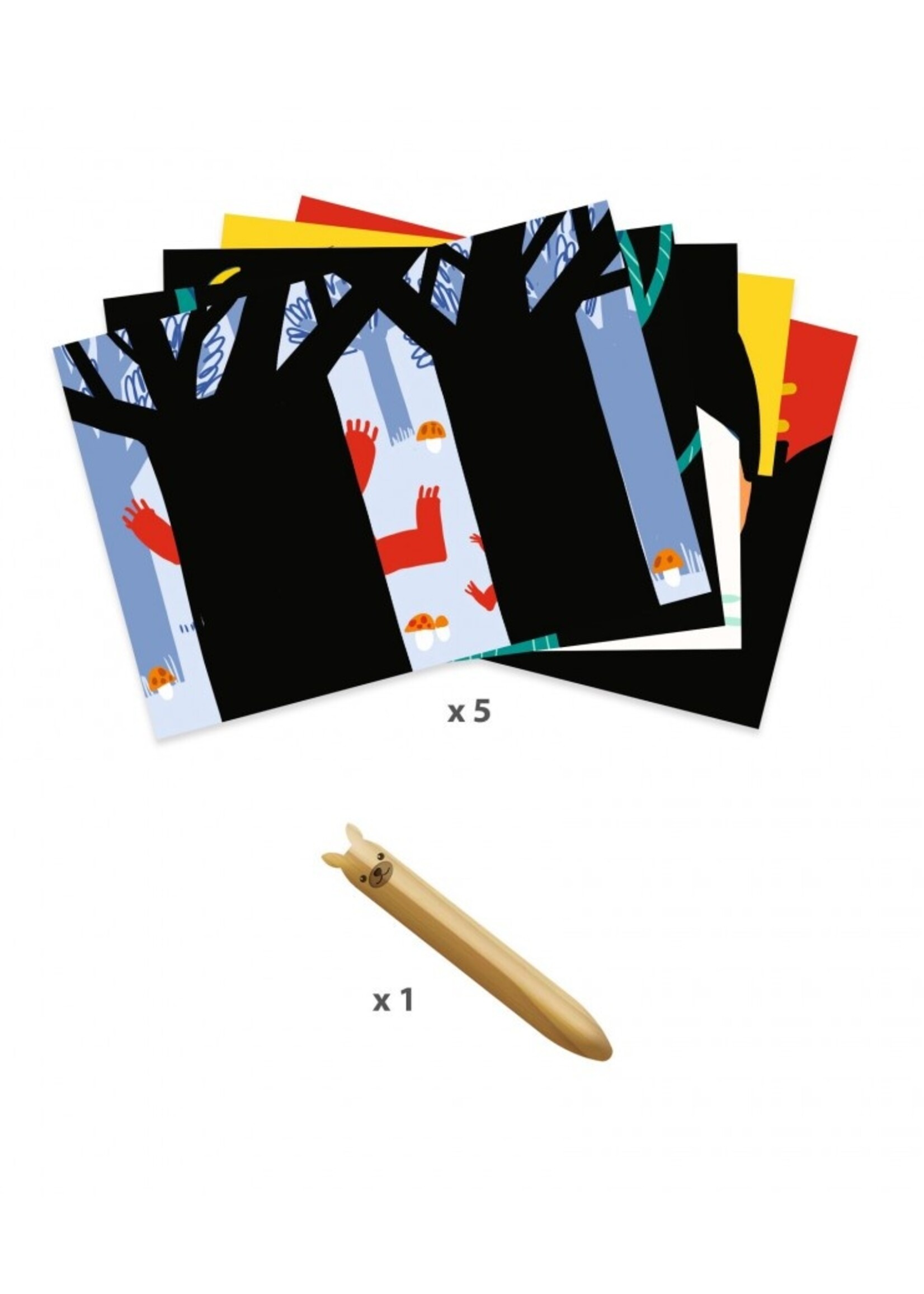 Djeco Djeco - Scratch cards for little ones - Animals