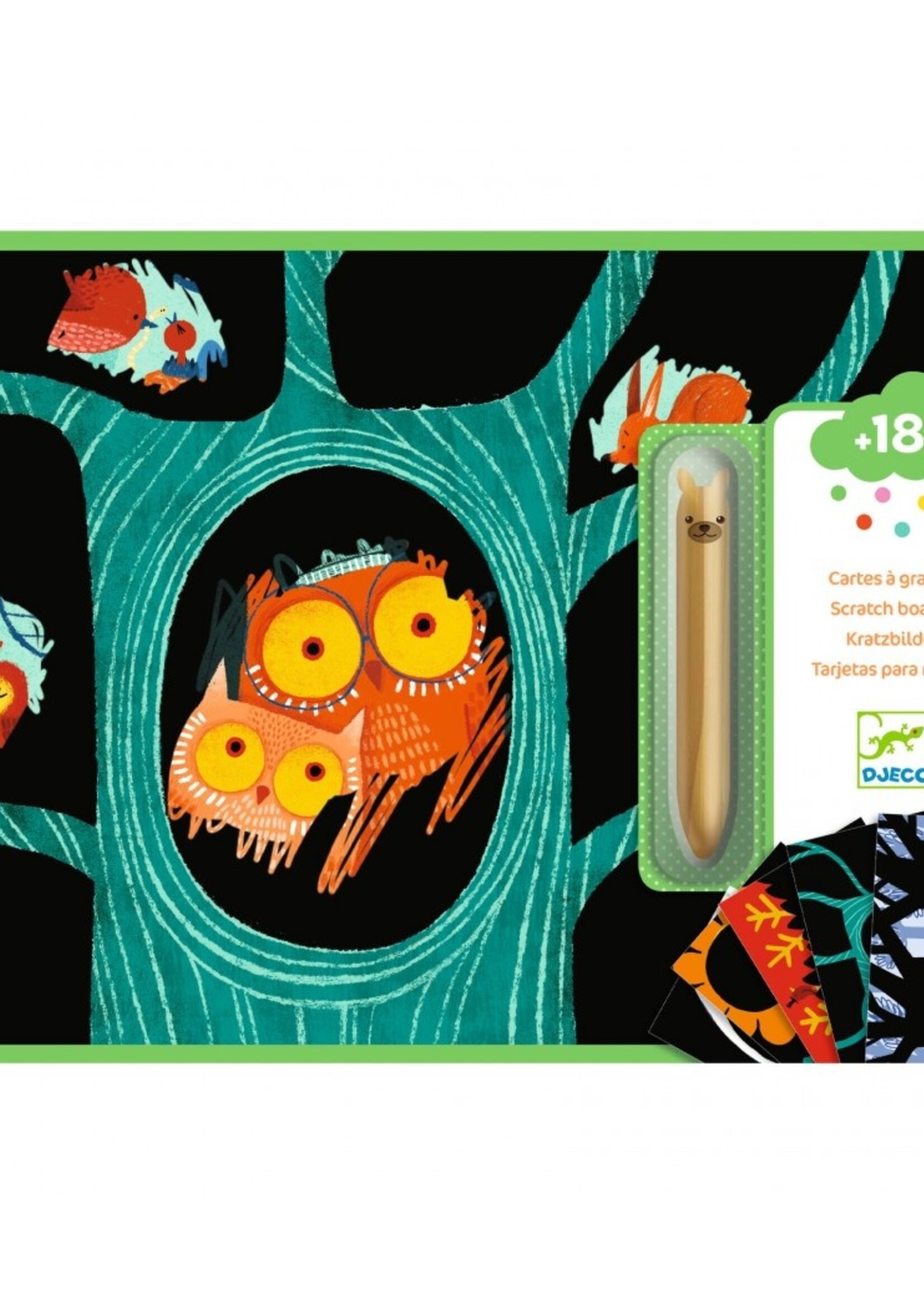 Djeco Djeco - Scratch cards for little ones - Animals