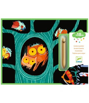 Djeco - Scratch cards for little ones - Animals