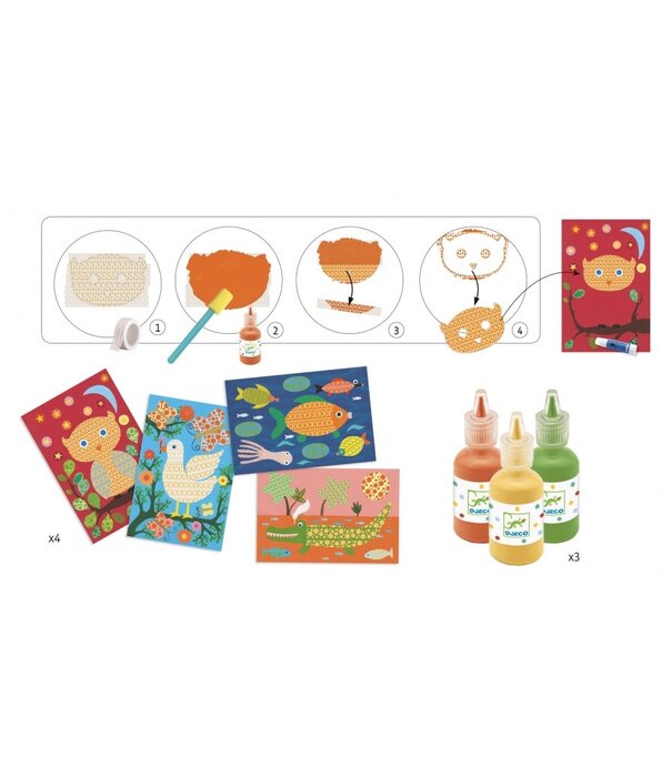 Djeco Djeco - Sponge painting - Oh, it's magic