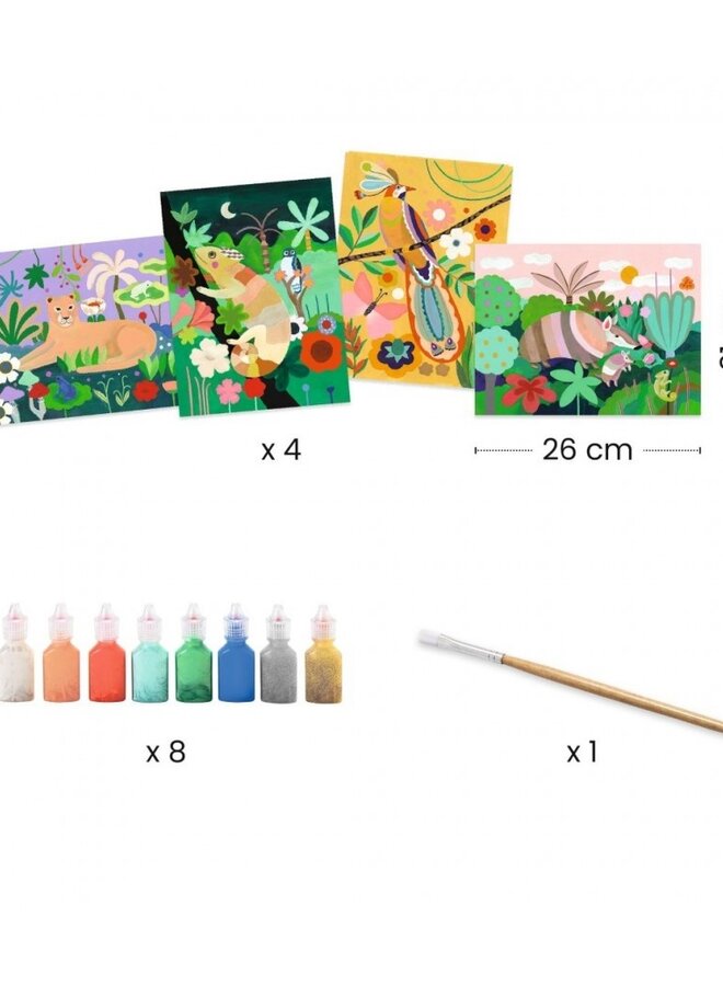 Djeco - 3D-verf - Tropisch woud