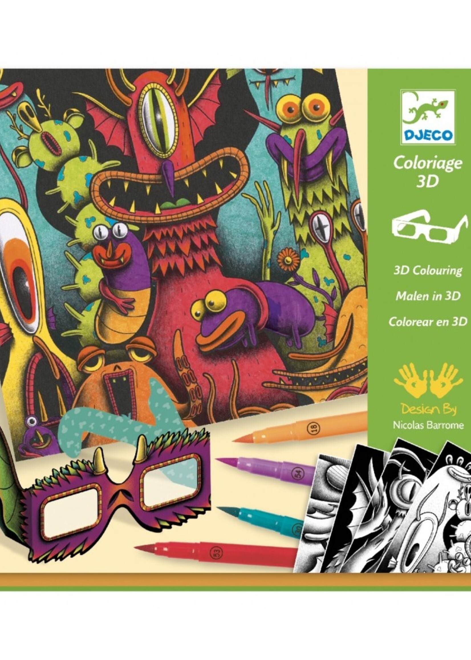 Djeco Djeco - 3D-kleuren - Funny freaks