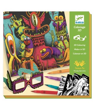 Djeco - 3D-kleuren - Funny freaks