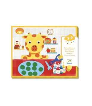 Djeco - Schilderen met een spons - De avonturen van kleine dieren