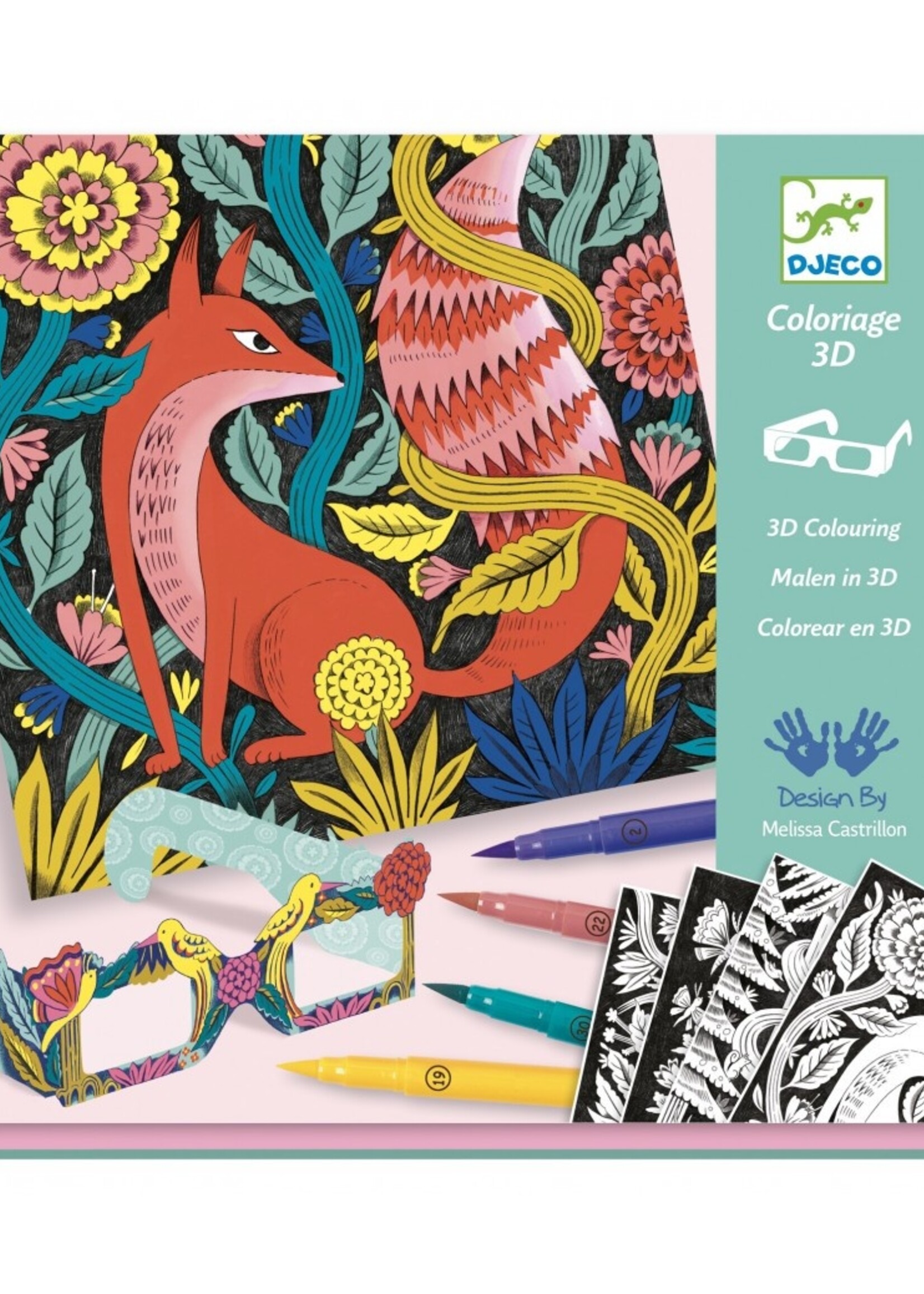 Djeco Djeco - 3D kleuren - Fantasie bos