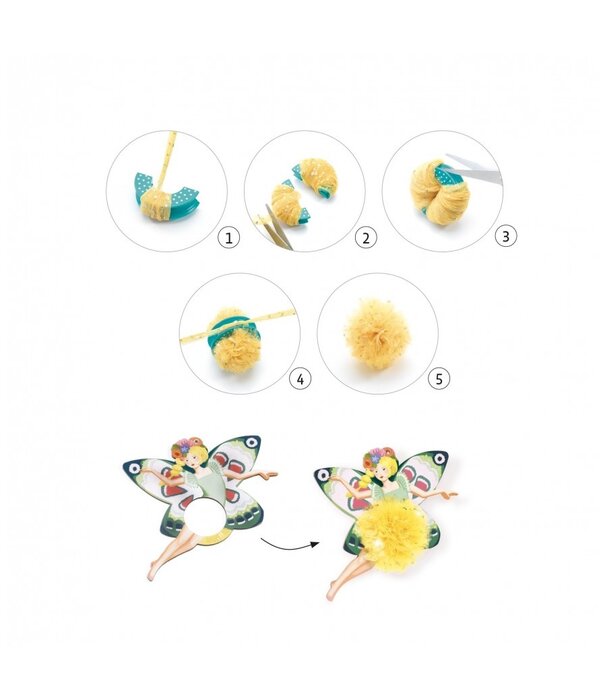 Djeco Djeco - Pompoms - Fairies