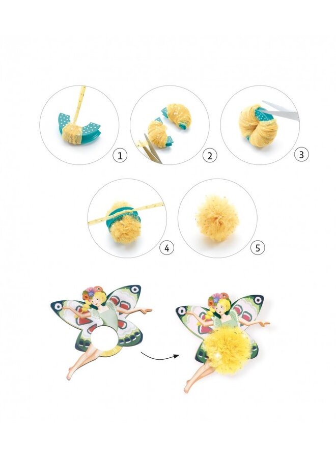 Djeco - Pompoms - Fairies