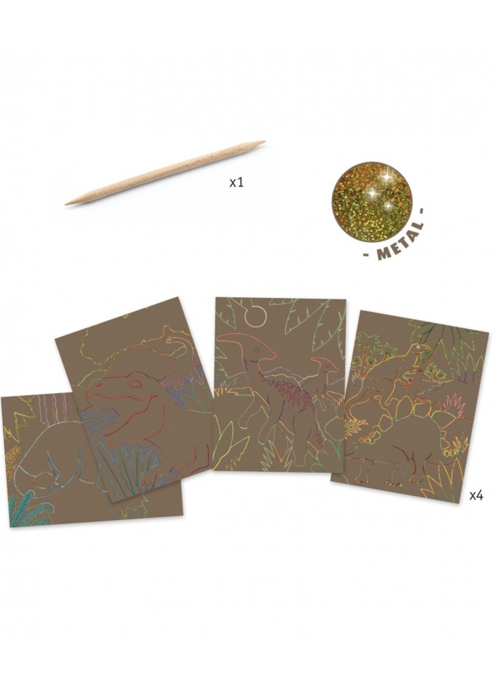 Djeco Djeco - Krasfolie - Dinosaurus