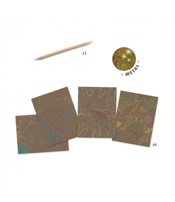 Djeco Djeco - Krasfolie - Dinosaurus